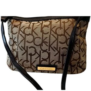 Calvin Klein Signature Brown Crossbody Bag